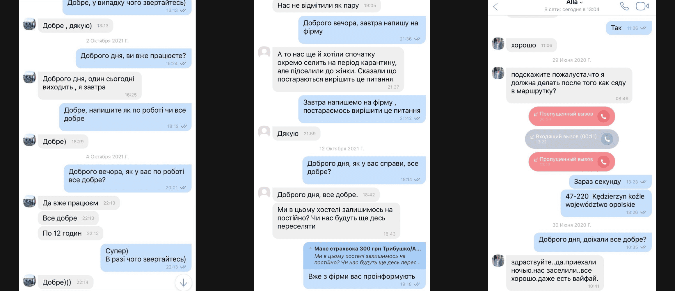 Скріншот Viber: підтримка кандидата 24/7